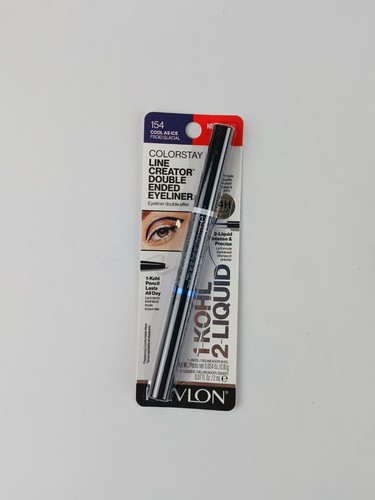 3 PACK REVLON LINE CREATOR DOUBLE ENDED LINER 1-KOHL 2- LIQUID 154 COOL AS ICE - Picture 3 of 5