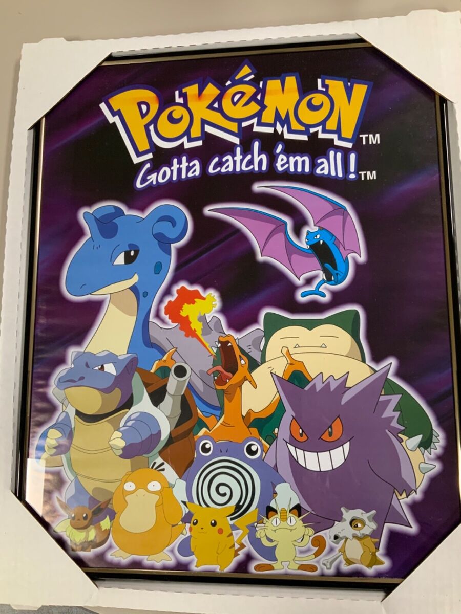 1995 POSTER - NEW - POKEMON - GOTTA CATCH 'EM ALL!