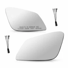 Mirror Glass Heated w/4pin plug For 10-16 BMW 528I 535D 550I 640I Left+Right EE