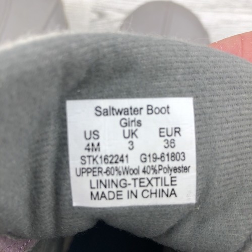 Sperry Saltwater Violet Gray Youth SZ 4M Lace-Up Duck Boots - Picture 8 of 8