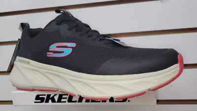 ABMNページ Skechers Mens Black Shoes Comfort Casual Walking Stretch Lace