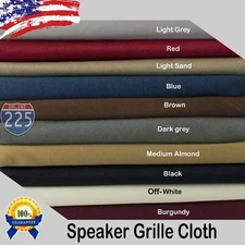 All Colors Stereo Speaker Grill Cloth Fabric 36" x 66" 16.5 Square Feet FT 3D US