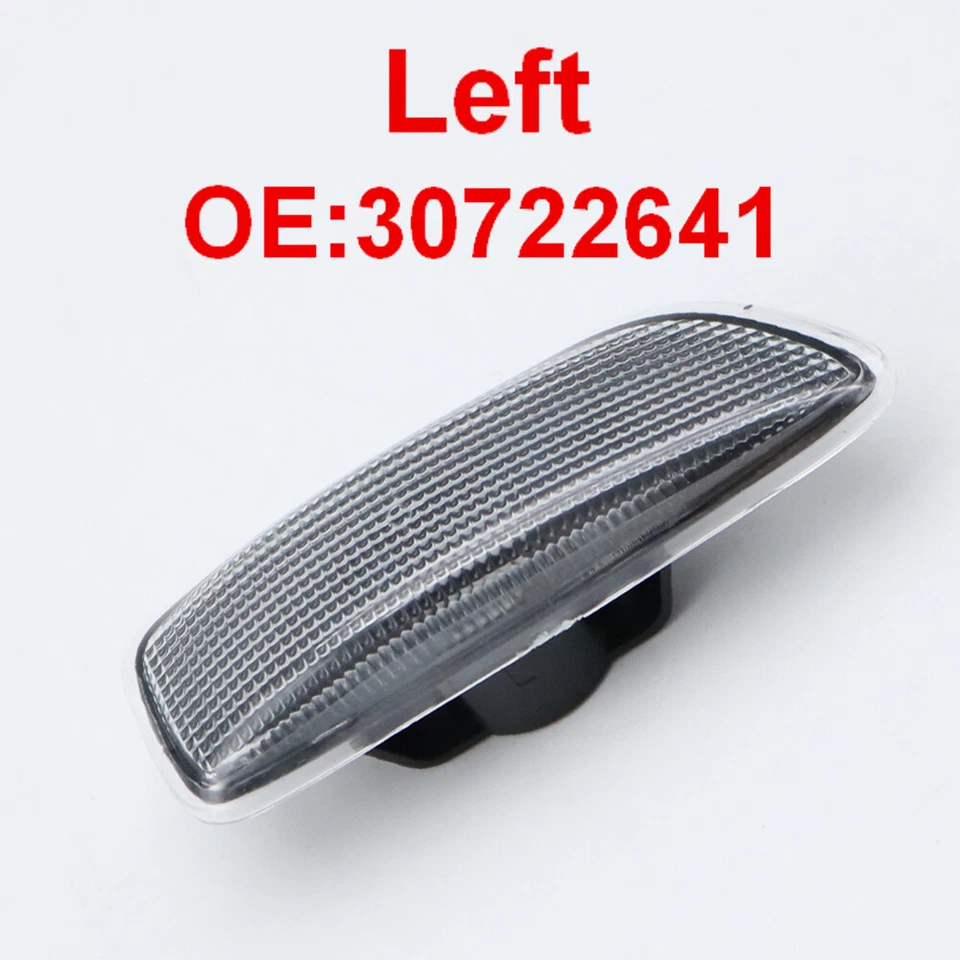 1 pieza para VOLVO S60 V70 S80 XC70 XC90 luz marcadora izquierda parachoques señal de giro negro Foto 2 de 4