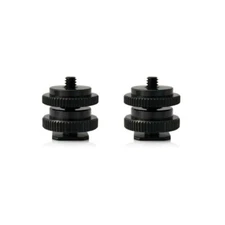 2x CAMVATE 1/4" Hot Cold Shoe Adapter for Camera Microphone Monitor Video Light