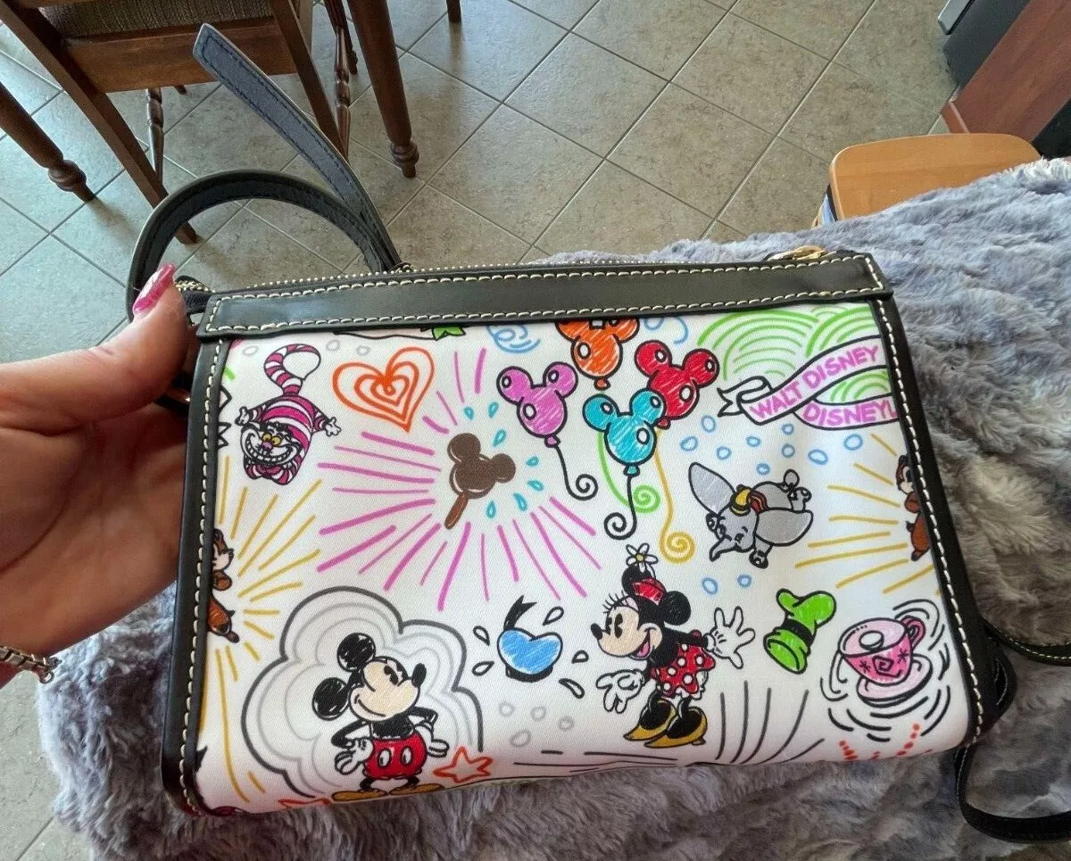 Disney Sketch Crossbody Bag by Dooney & Bourke Black