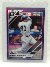 Miguel Andujar 2019 Donruss Optic FOTL PURPLE PANDORA (81/99) - New York Yankees