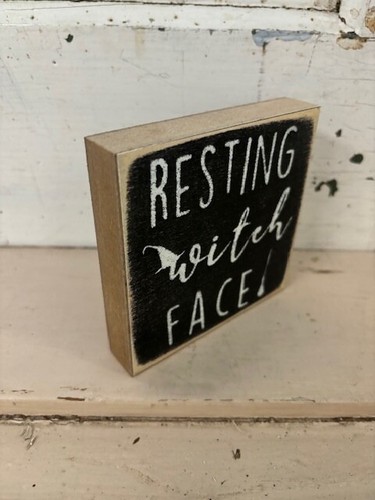 Set of 3 | 4x4 in Block Sign | Fall/Halloween Theme - Picture 4 of 4