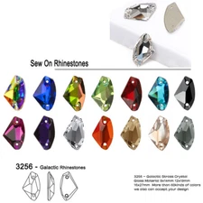 High Quality Sparkly Crystal Appliques Sew On Rhinestone Flat Back For Clothes