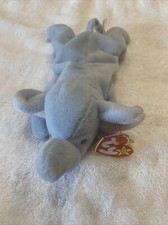 ty beanie babies peanut light blue 1995 PVC Rare