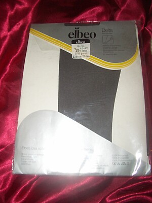 Vintage Elbeo Delta Nylons Straps Strümpfe Gr. III 40-42 granit 20 den Stockings