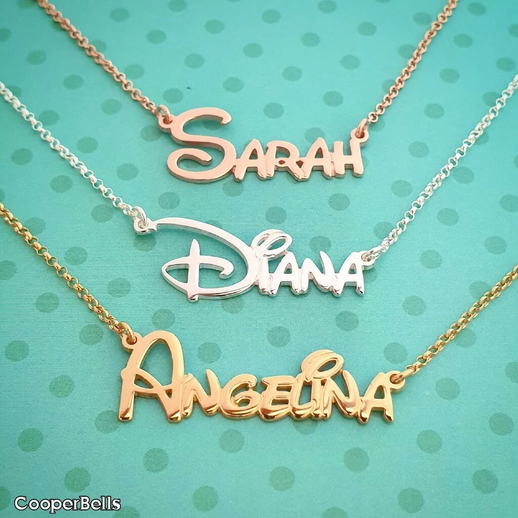 Personalized Disney Name Necklace eBay