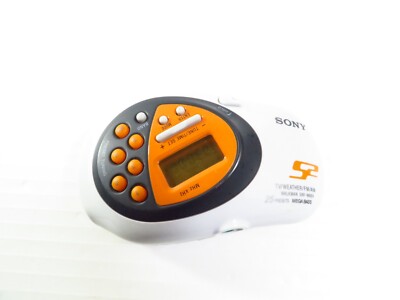Sony SRF-M80V AM/FM/Weather/TV Radio Stop watch with belt clip