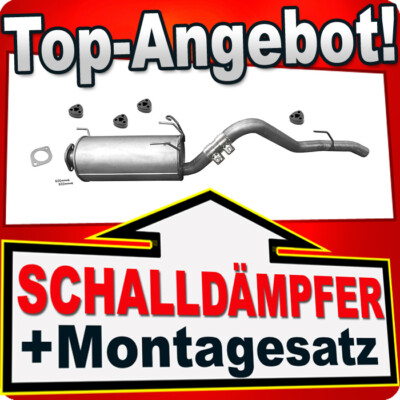 Endschalldämpfer für ISUZU D-MAX II 1.9 Ddi 2.5 CRDi 163PS +4x4 ab 2012 Auspuff