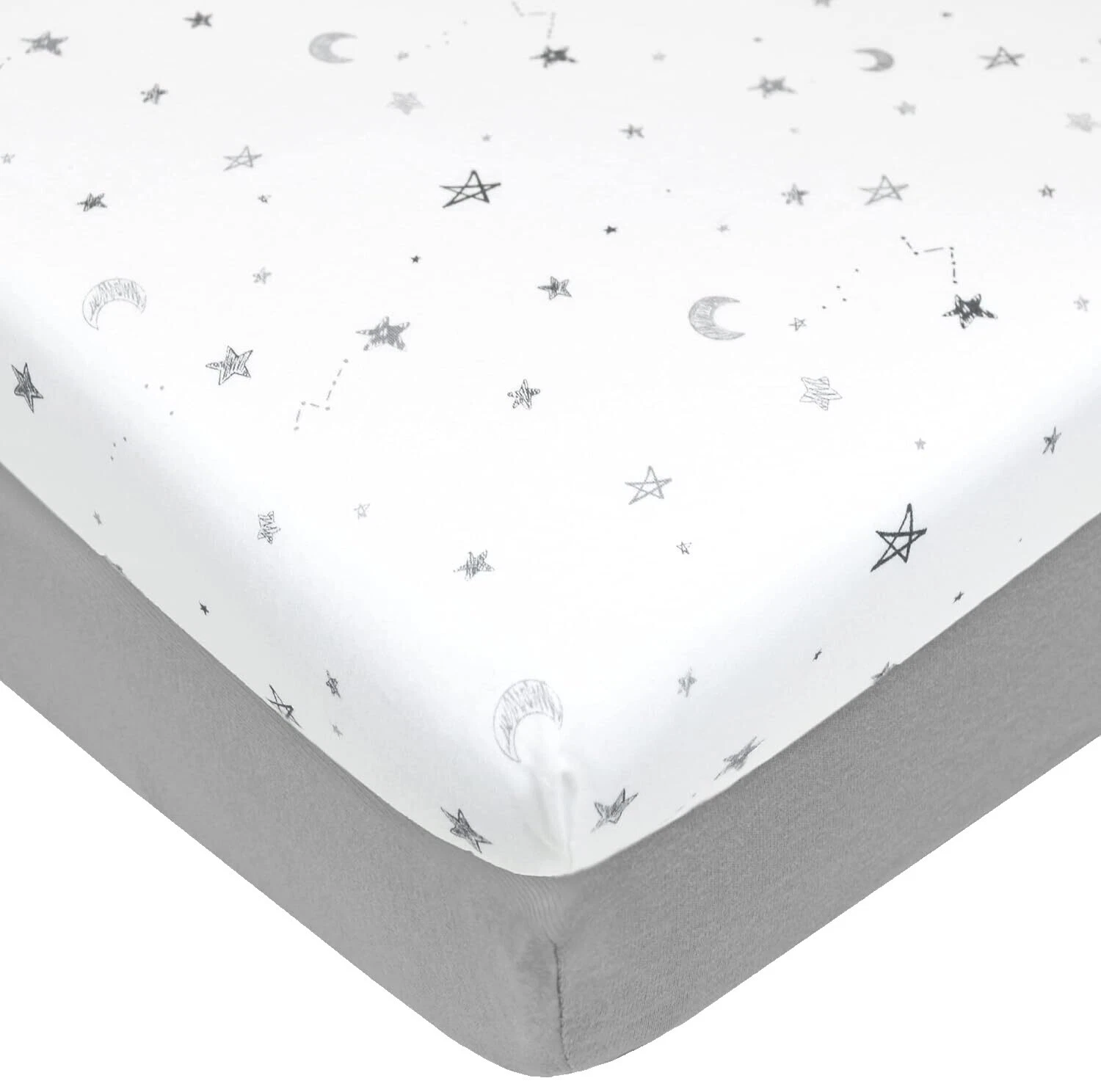 Cotton Luna y Estrellas CONJUNTOS DE ROPA DE CAMA CUNA guardería