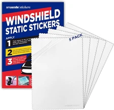 Windshield Sticker Applicator 5 Pack 5"X7" Static Cling for Stickers Easy Applic