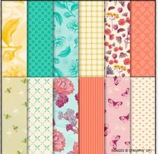 Stampin Up TEA ROOM Specialty Designer Series Paper - 12 6x6 Sheets DSP