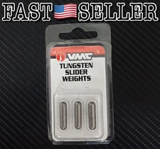 3-Pack VMC Tungsten Slider Weight, 1/4 oz Natural - New