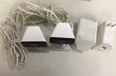 Lot of 2 Comcast Xfinity XCAM Security Surveillance Camera + XW3 Power Adapter