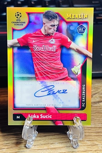 Luka Sucic [Red] #A-LS 2021 Topps Merlin Chrome UEFA Autographs card