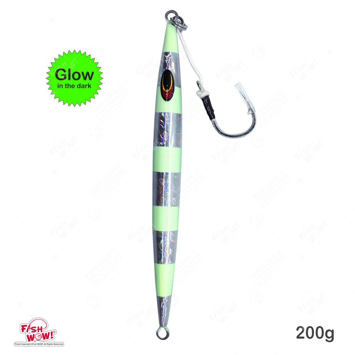 Kit De 5 Crochets Doubles Jig Assist – à Phospho, Acier Résistant Corrosion, Modèles 10 à 20 – Pêche En Bateau Et En Mer
