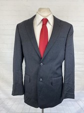 Jos A. Bank Men's Dark Gray 100 Wool Blazer 38R 595 Two Button Slim