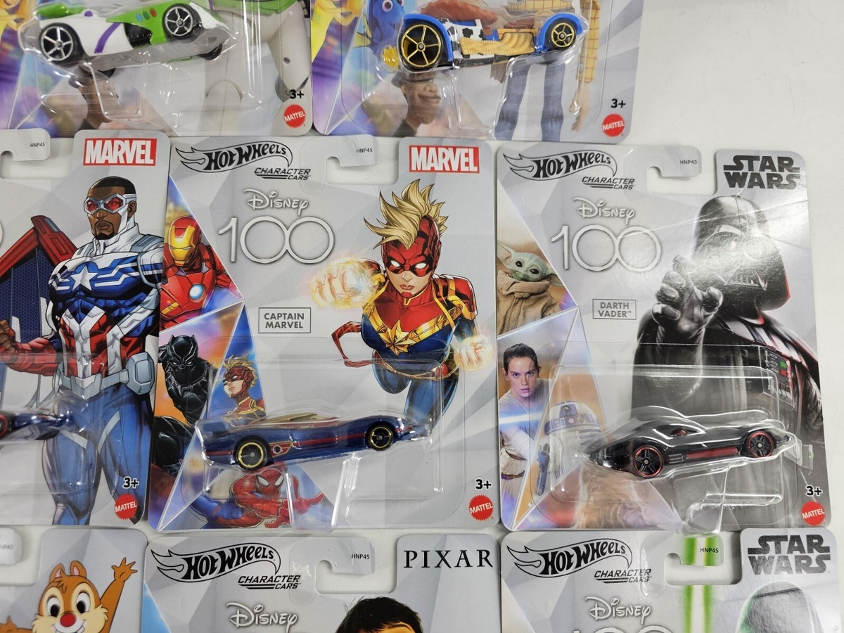 The Hot Wheels Disney 100th 2023 Mix 1 Case (956D) includes