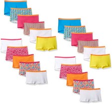 Fruit of the Loom Little Girls' Boyshort Pack of 22 , Assorted, 14