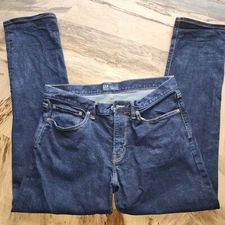 GAP Denim Men's Straight Taper Blue Jeans Sz 34 x 32