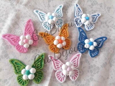 Platzhalter Hochzeit Geburtstag Taufe Schmetterling Blume Glitzer