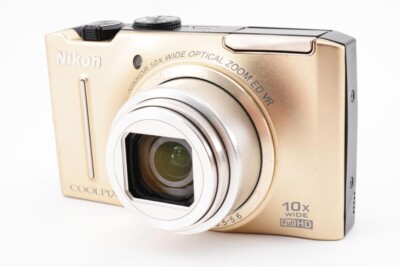 Nikon Digital Camera COOLPIX S Series S8100 Gold 10x 12.1MP Nikon Digital Camera COOLPIX S Series S8100 Gold 10x 12.1MP