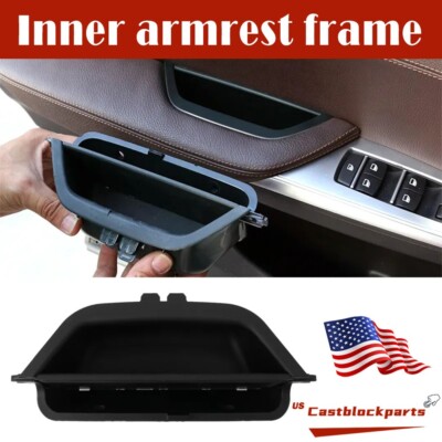 For 2010-2016 BMW X3 X4 F25 F26 Interior Inner Armrest Frame 51417250307 Black