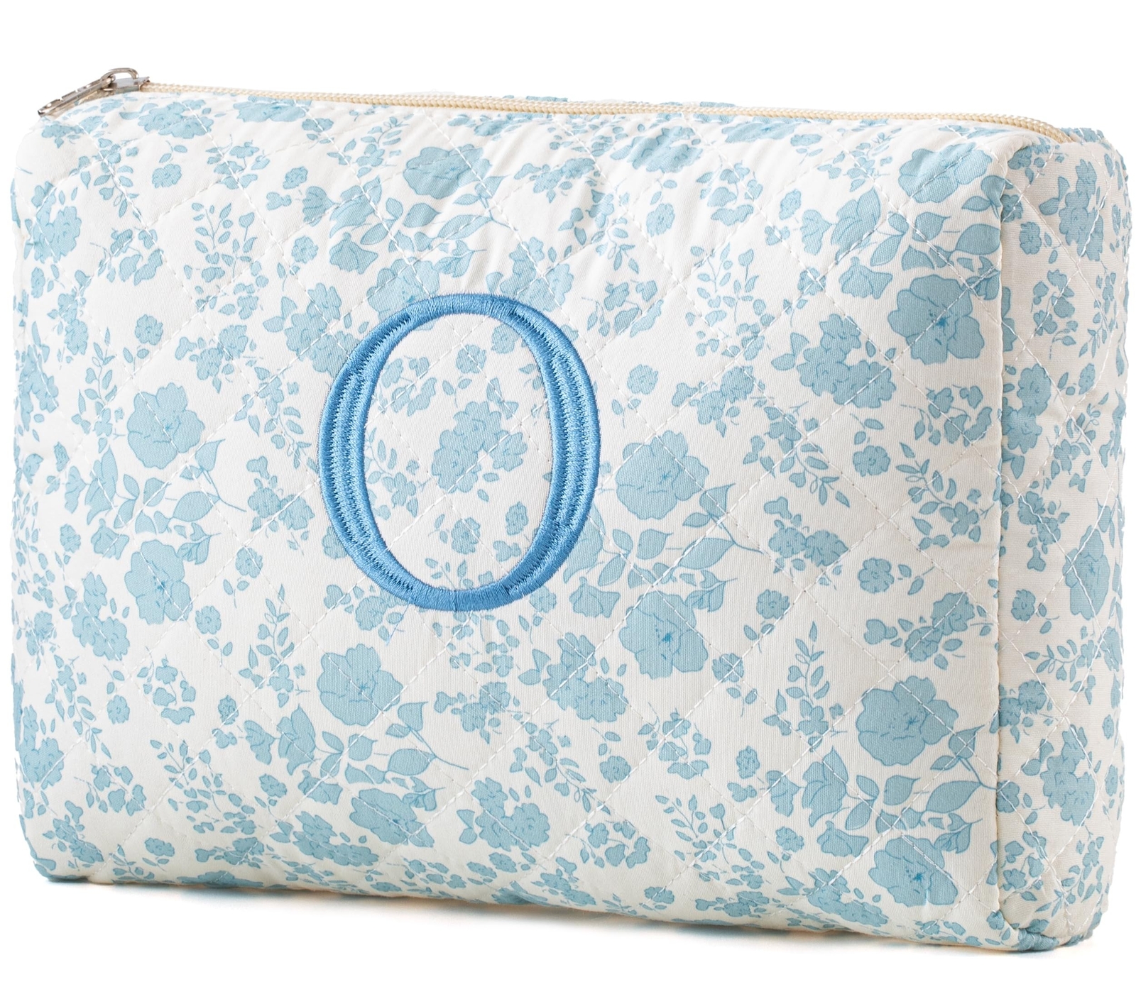 HBselect Quilted Cotton Large Travel Makeup Bag for Cosmetics and Essentials