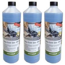 3x Novadur Profi Auto Scheiben Frostschutz Scheibenreiniger -20&deg; 1L Fertigmix