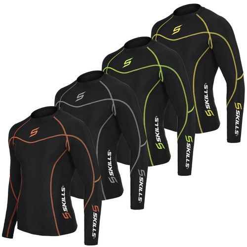 Mens Compression Armour Base Layer Top Long Sleeve Thermal Gym Sports Shirt - Picture 6 of 12