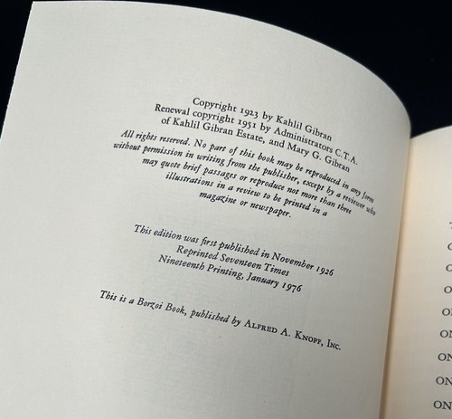 ThriftCHI ~ The Prophet By Kahlil Gibran 1976 - Picture 4 of 7