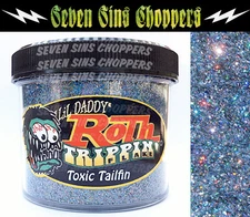 Roth Flake Trippin Toxic Tail Fin Chopper Hotrod Metalflake Sparkle Paint Gun