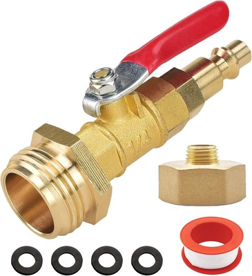 #ad #ad RV Winterizing Kit Blowout Adapter with Shut Off 1 pack 1 fitting $17.35