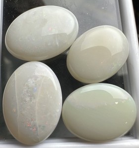 💎 4 Natural 🌎 Oval Shape OPALS Lot 20.94ct Tw No Reserve