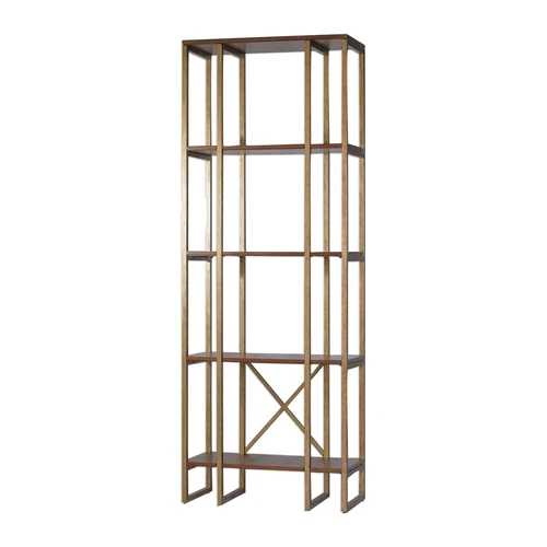 Uttermost Karishma Antique Gold Etagere - Picture 1 of 1