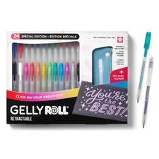 Gelly Roll Retractable Gel Pens Colored - Assorted Gel Color Pens with Differ...