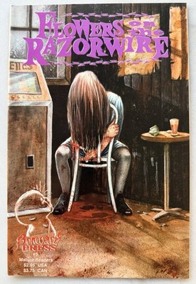 1995 FLOWERS ON THE RAZORWIRE #5 - Near Mint - Boneyard Press