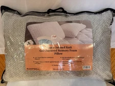 Copper infused Cover Gel-  Infused Memory Foam Clustered Pillow -Brand New!
