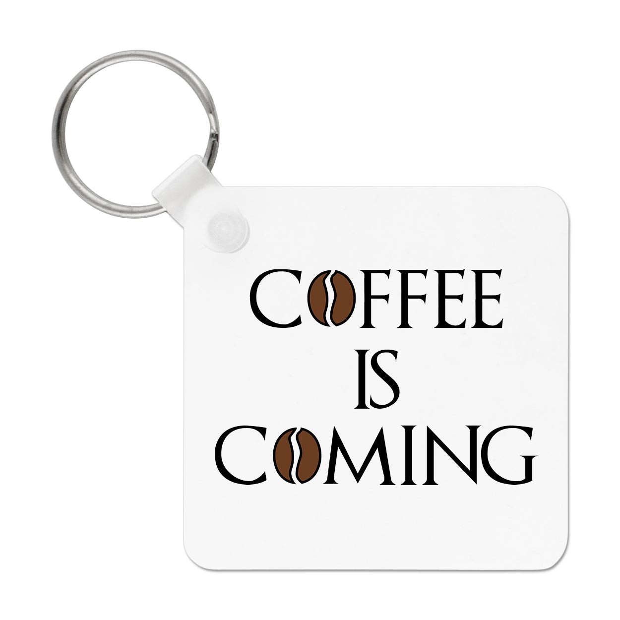 Coffee Is Coming Keyring Key Chain Lover Fathers Day Funny Boyfriend