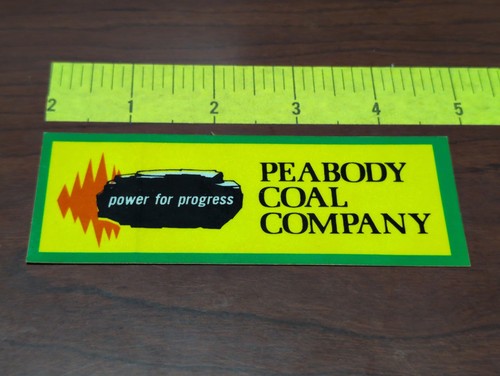 Peabody Coal Company Power For Progress Coal Mining Sticker