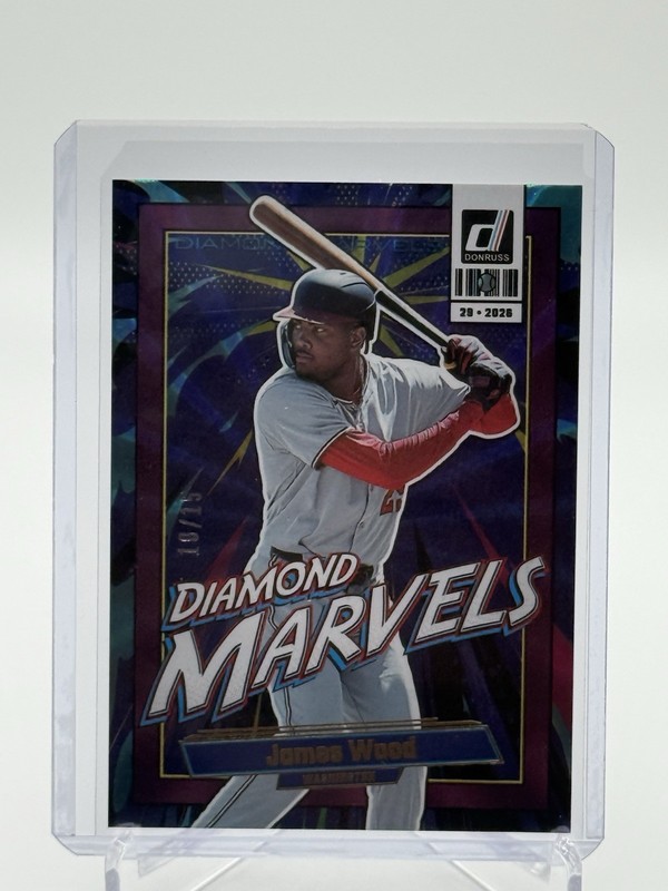 2026 Panini Donruss Baseball Diamond Marvels James Wood 10/15 Nationals