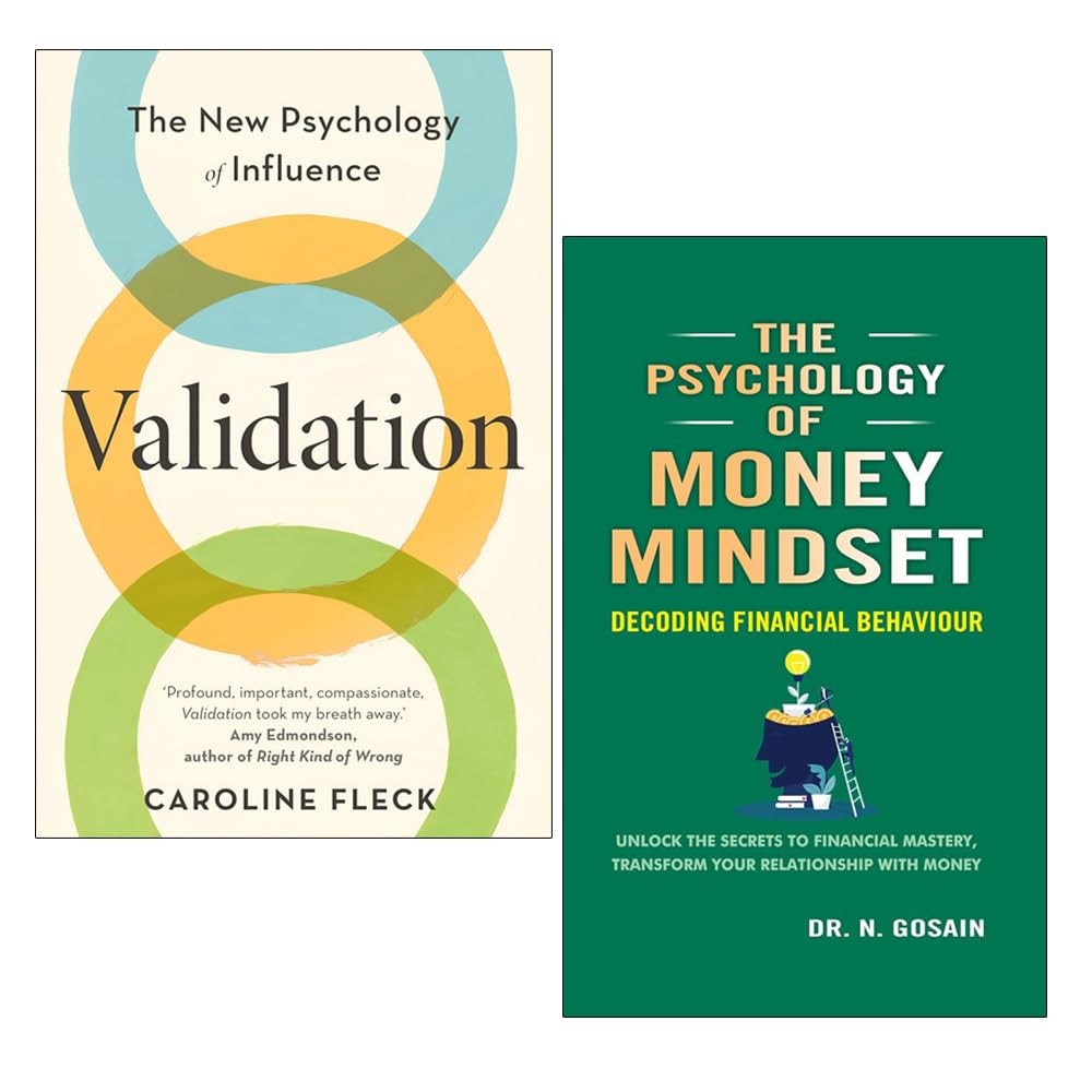 The Psychology of Money Mindset,Validation New Psychology 2 Books Collection Set