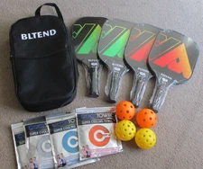 Bltend Pickleball Paddles USAPA Approved Paddle Set w/ Accessories New Sealed BX