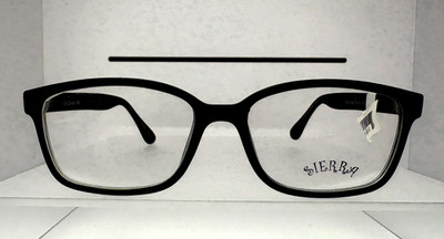 SIERRA Women's Eyeglasses Frame Black S345 55-16-145 Optical Eyewear