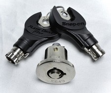 Snap On Flank Drive Lock Cylinder Key Set K649 - 2 Keys Snap On Flank Drive Lock Cylinder Key Set K649 - 2 Keys