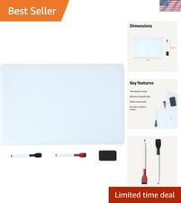 20" x 13" Magnetic Whiteboard for Fridge - Perfect for Family Reminders  Lists